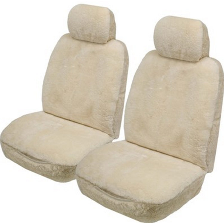 Drover 16mm Sheepskin Universal Size 30 Seat Covers 3 Year Warranty Deploy Safe One Pair