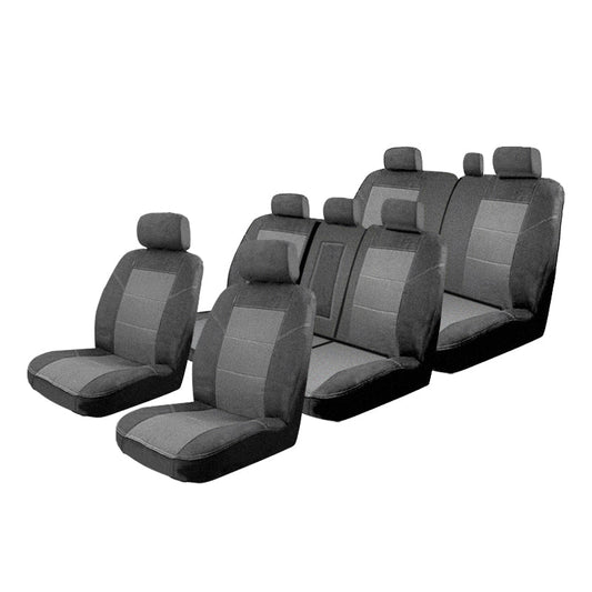 Esteem Velour Seat Covers Set Suits Lexus LX 570 URJ201R MY10 4 Door Wagon 2/2010-On 3 Rows