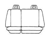 Esteem Velour Seat Covers Set Suits Mazda 626 Wagon 1998 2 Rows