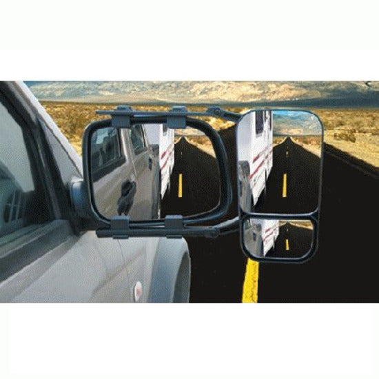 Towing Mirror Multi Fit 4WD Caravan Boat Single Universal Heavy Duty Clip On MH717