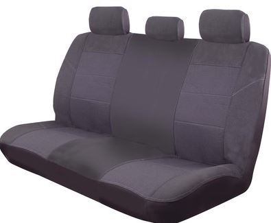 Esteem Velour Rear Seat Covers Size 06H Universal Fit Charcoal