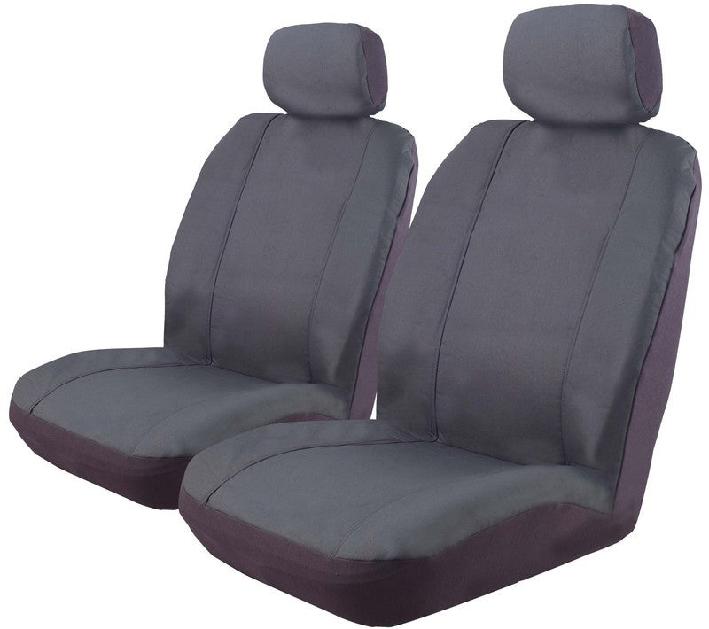 Canvas Seat Covers Suits Holden Colorado RC / Suits Isuzu Dmax 7/2008-5/2012 Airbag Safe Front Pair