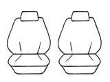 Esteem Velour Seat Covers Set Suits Mazda MX6 4WS 2 Door Coupe 11/1989-1994 2 Rows