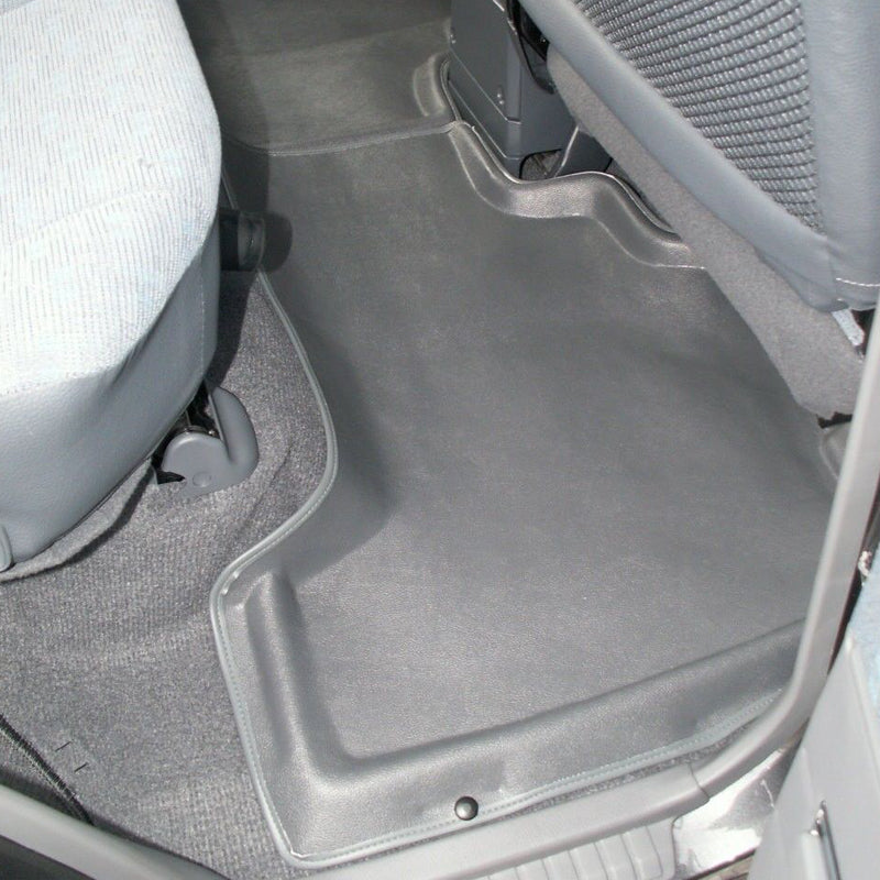 Sandgrabba Rubber Floor Mats Suits Nissan Navara D40 Dual Cab RX/ST/STX-550 (Built In Storage Box In Rear) 2006-2015 Front Pair