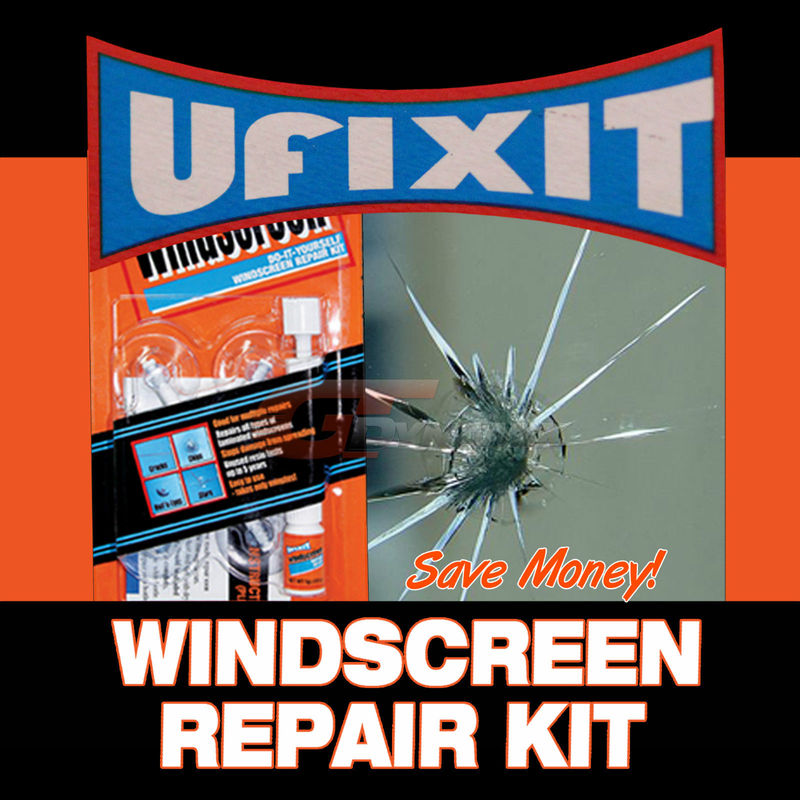 Ufixit Windscreen DIY Glass Repair Kit Chips & Cracks WRK-1