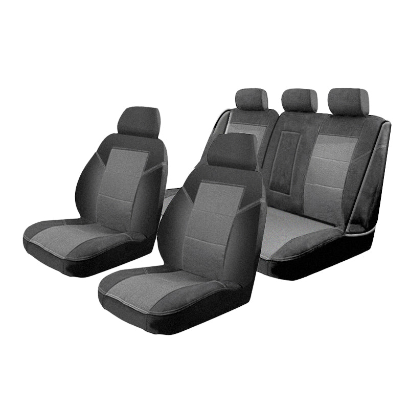 Esteem Velour Seat Covers Set Suits Mercedes C320 Sedan 2009 2 Rows