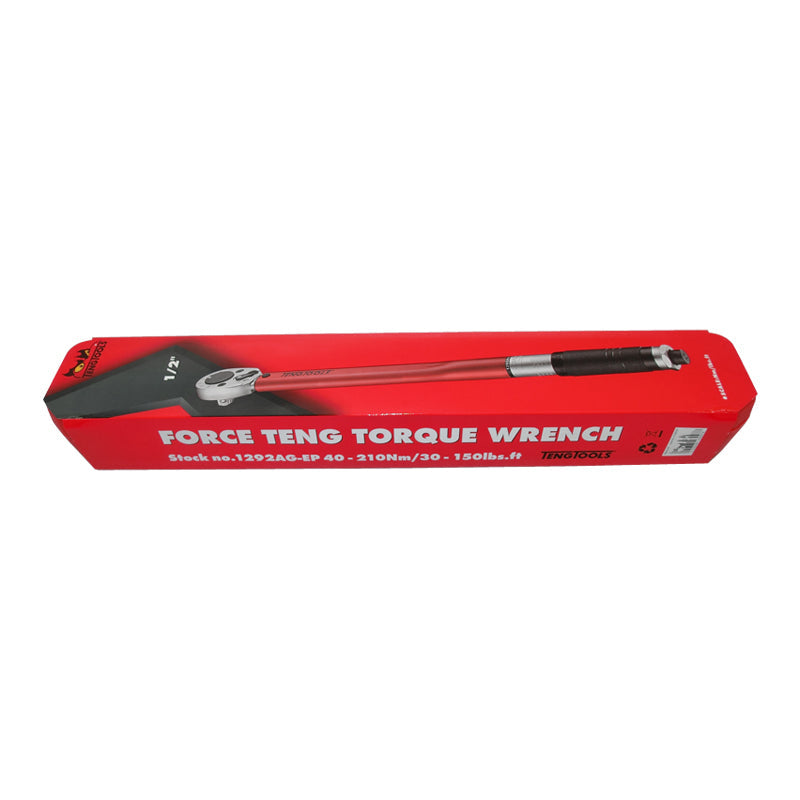 Teng Tools - 1/2 inch Drive Torque Wrench 40-210Nm Red 1292AG-EP40