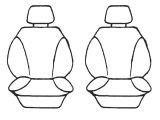 Esteem Velour Seat Covers Set Suits Mitsubishi Colt XLS Hatch 2004-On 2 Rows