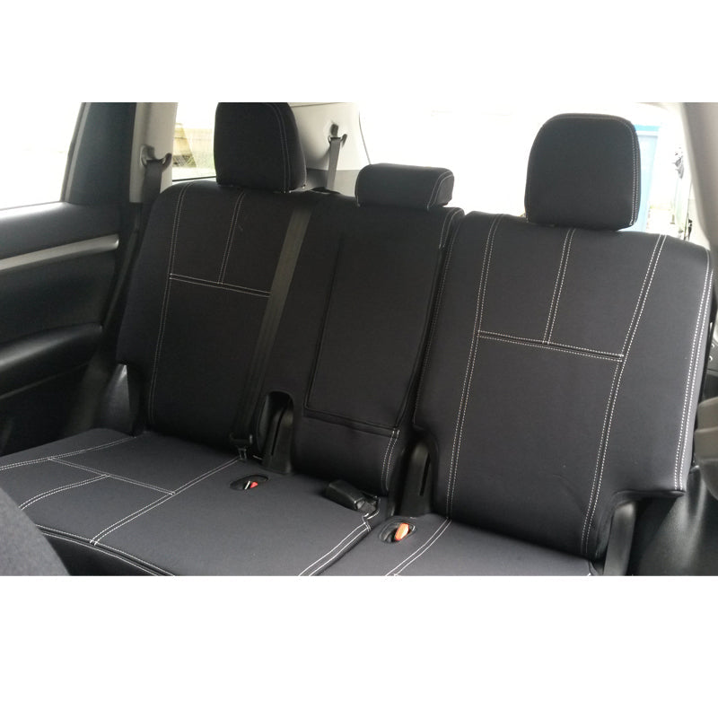 Wet Seat Neoprene Seat Covers Suits Isuzu D-Max MY12-14 EX/SX Dual Cab Ute 7/2012-8/2014 Black