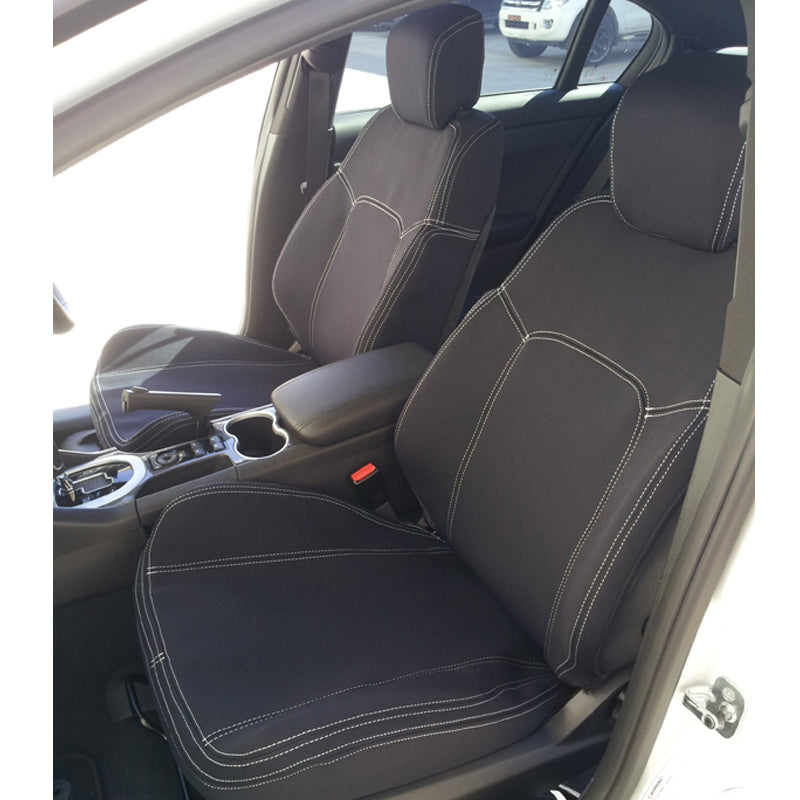 Wet Seat Neoprene Seat Covers Suits Isuzu D-Max MY12-14 EX/SX Dual Cab Ute 7/2012-8/2014 Black