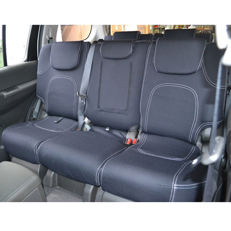 Wet Seat Neoprene Seat Covers Suits Isuzu D-Max MY12-14 EX/SX Dual Cab Ute 7/2012-8/2014 Black