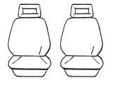 Esteem Velour Seat Covers Set Suits Mitsubishi Express SE/GLX/GL Starwagon Van 1986-1995 3 Rows