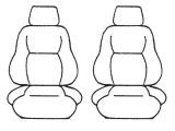 Custom Made Esteem Velour Seat Covers Suits Mitsubishi Magna Elante Sedan 1988-1990 2 Rows