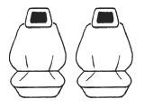 Esteem Velour Seat Covers Set Suits Mitsubishi Magna SE/Elite Wagon 1992-1995 2 Rows