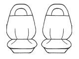 Esteem Velour Seat Covers Set Suits Mitsubishi Outlander 5 Seater 4 Door Wagon 2007 2 Rows