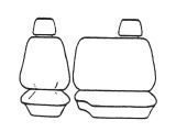 Custom Made Esteem Velour Seat Covers Suits Mitsubishi Triton M/C Ute 1997 1 Row