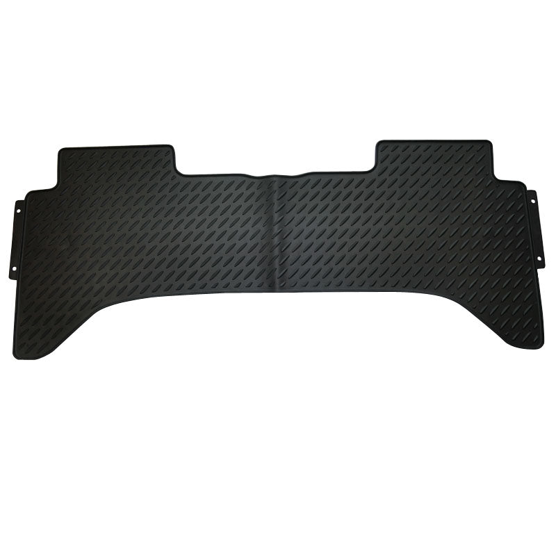 Rubber Custom Floor Mats Suits Isuzu Dmax Dual Cab SX/EX/LS-U/LS-M/LS-T 11/2013-7/2020 Front & Rear Black MRBIZ001BLK2RW