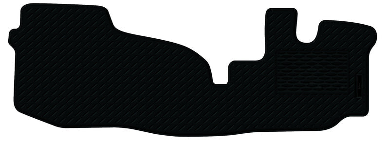 Rubber Custom Floor Mat suits Toyota Hi-Ace LWB Van KDH/TRH 3/2005-1/2019 Front Black MRBTY001BLK1RW