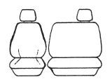 Custom Made Esteem Velour Seat Covers suits Toyota Dyna Single Cab Truck 1993-1994 1 Row