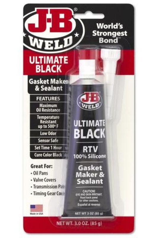 J-B JB Weld Ultimate Black Gasket Maker & Silicone Sealant RTV 85gm 3292AUS