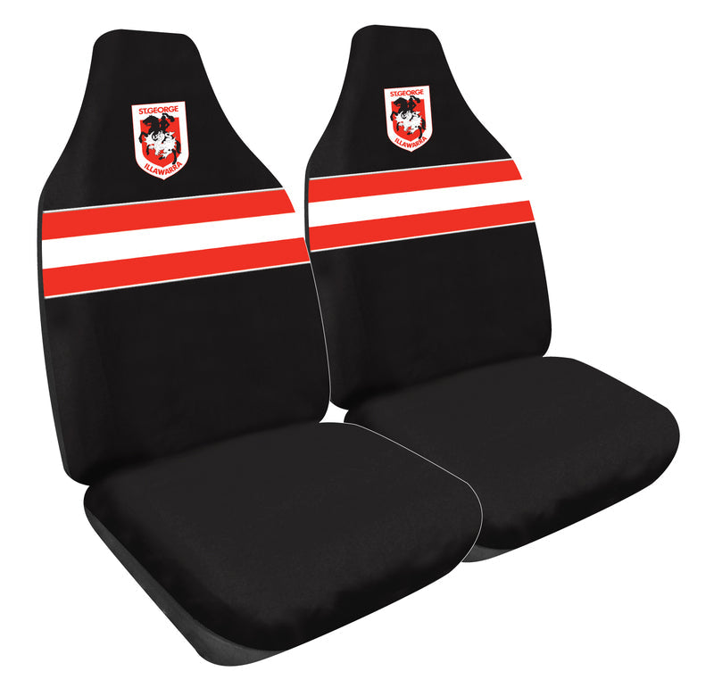 NRL Seat Covers St George Dragons One Pair PPNRLDRA6/2