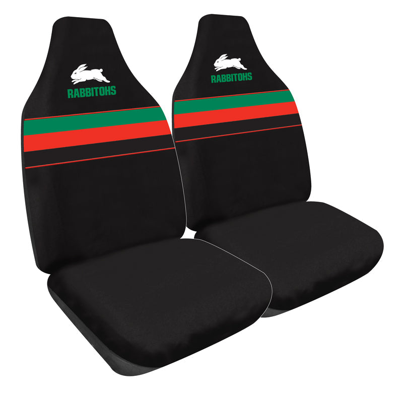 NRL Seat Covers South Sydney Rabbitohs One Pair PPNRLRAB60