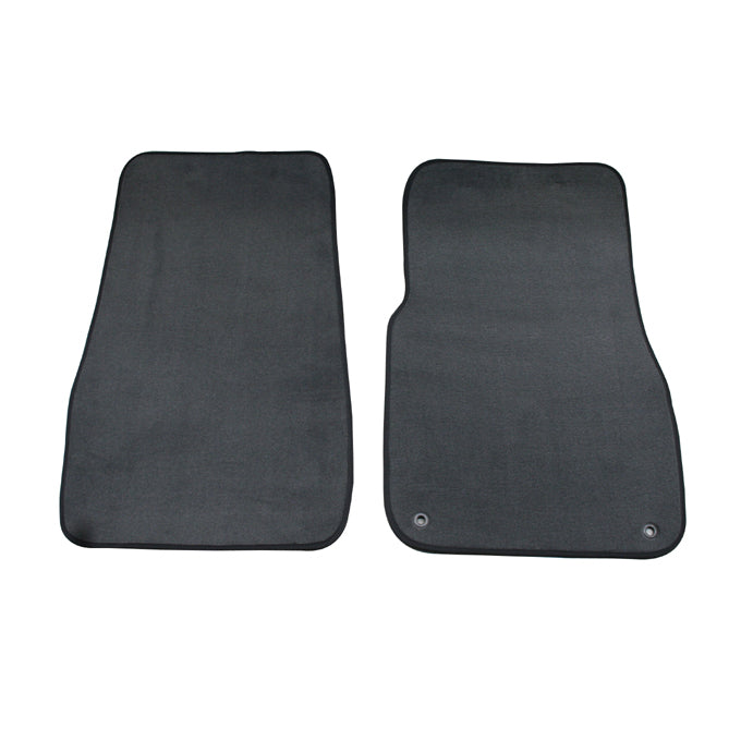 Custom Made Carpet Front Floor Mats suits Toyota Landcruiser 70 Series 2007-7/2012 Black TO149-2BL