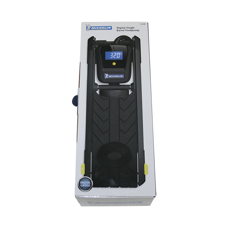 Michelin Digital Single Barrel Tyre Foot Pump 12208