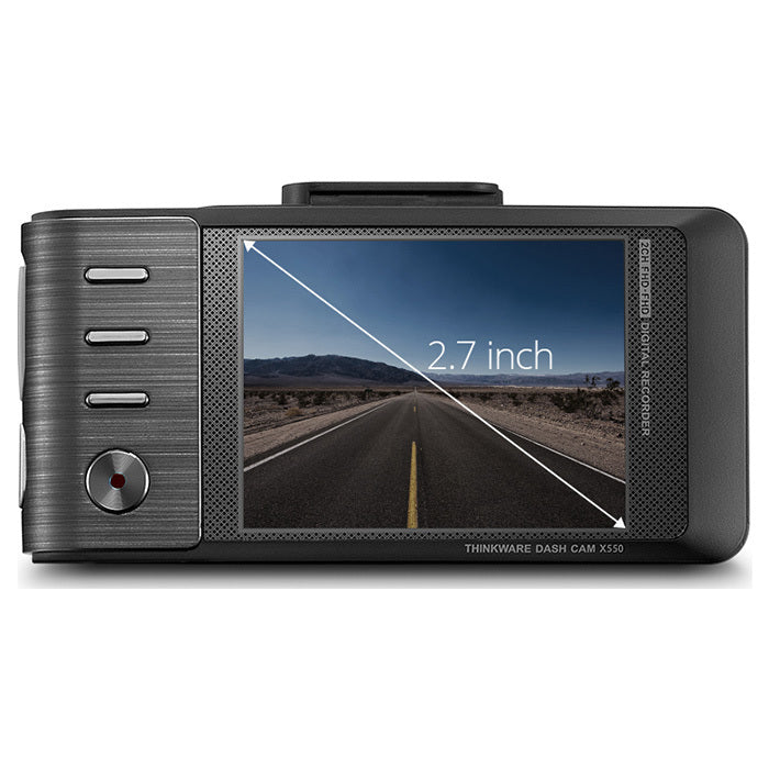 Thinkware Dash Cam X550 Time Lapse Full HD 16GB Camera & Road Safety GPS Alert Warning