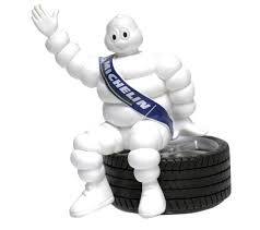 Bouncing Michelin Man 3-D Air Freshener Self Adhesive Base 12398