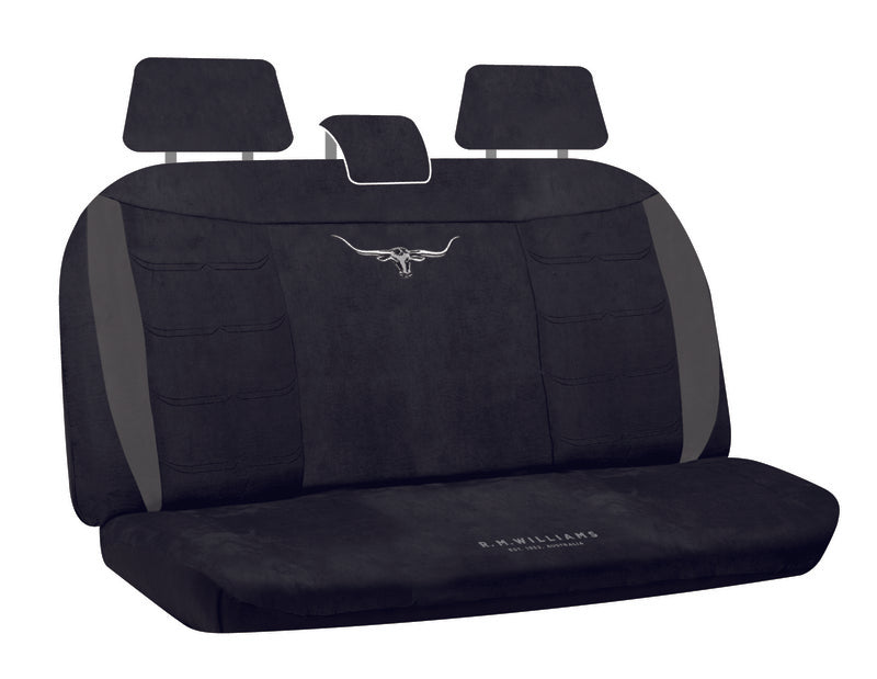 RM Williams Longhorn Black Suede Velour Seat Covers