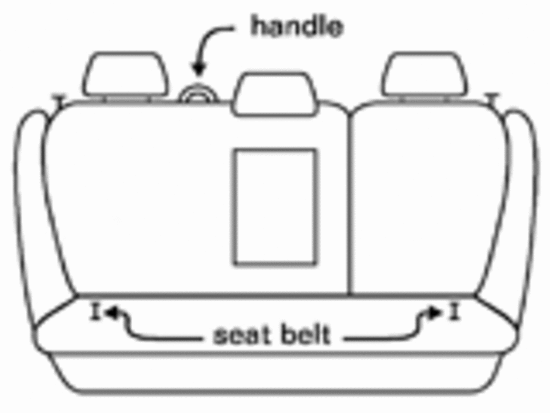 Custom Suits Subaru Forester Leather Look Black Seat Covers 03/2008-12/2012 Airbag Safe Two Rows