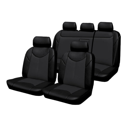 Custom Made Seat Covers Leather Look Black Suits Holden Cruze Sedan/Hatch 06/2009-12/2014 Airbag Safe