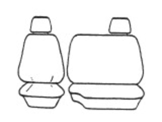 Custom Canvas Seat Covers Suits Ford Ranger PX XL Suits Mazda BT-50 Single Cab 10/2011-5/2015 Charcoal CHTMRG0608