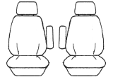 Custom Made Seat Covers Leather Look Black Suits Honda Odyssey RC VTi 2/2014-On 3 Rows