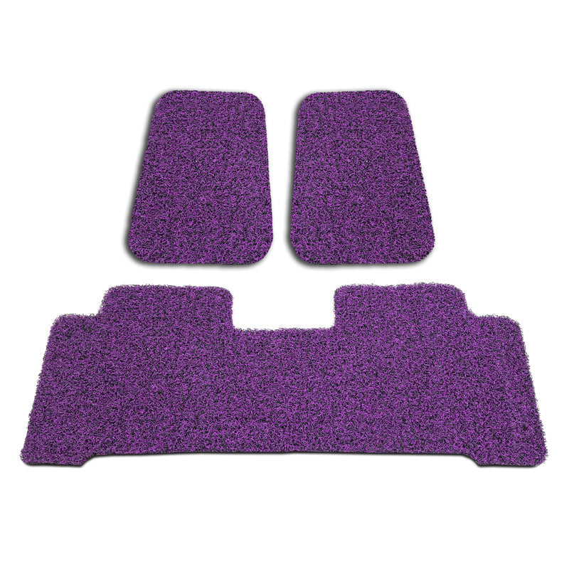 Custom Floor Mats suits Toyota Landcruiser 70 Series Dual Cab 2012-On Front & Rear Rubber Composite PVC Coil