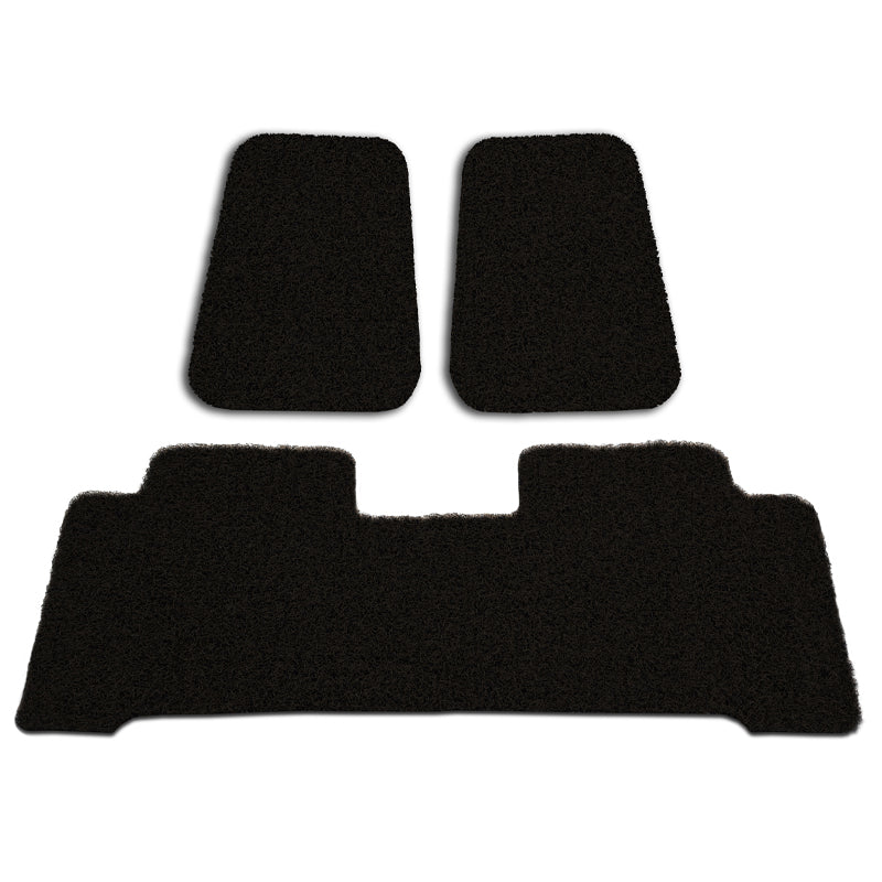 Custom Floor Mats suits Toyota Landcruiser 70 Series Dual Cab 2012-On Front & Rear Rubber Composite PVC Coil