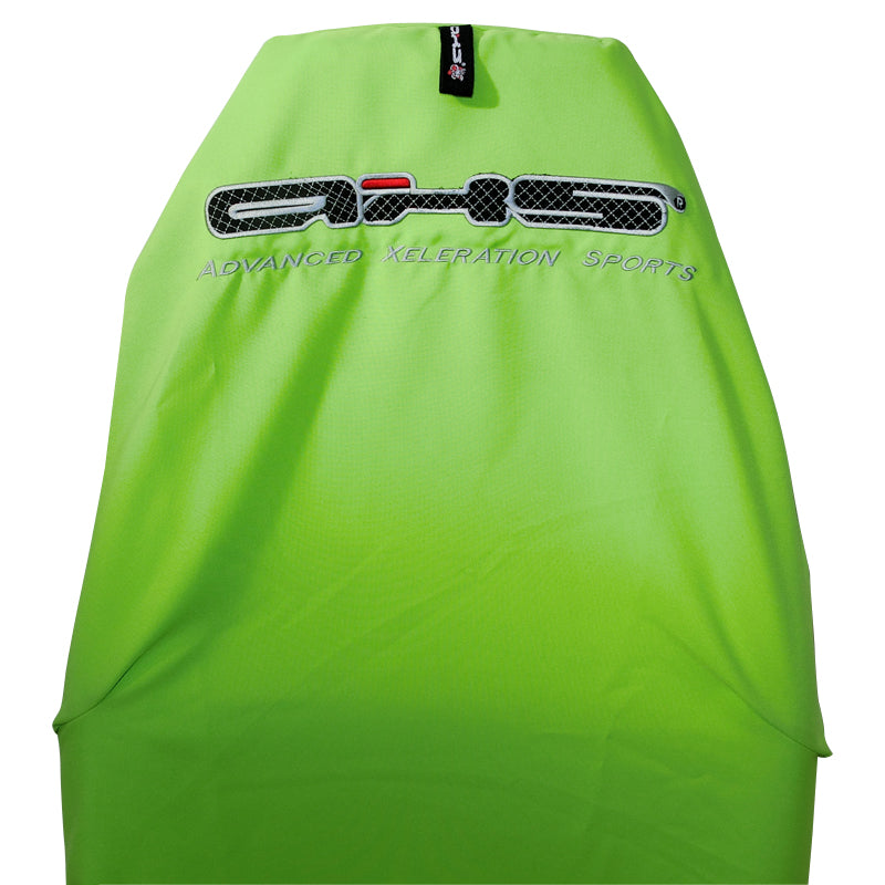 Original AXS Single Front Seat Cover - Lime Green  With Black Embroidered Logo Airbag Safe AXSLIM