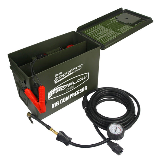 Ammo Box Air Compressor AC575 Pro Flow Dr Air Car 4x4 Off Road 75 Litre Per Minute