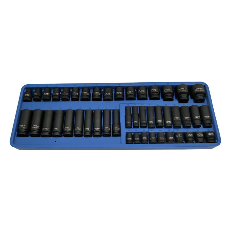 Rytool 46 Piece 3/8" & 1/2" Drive Metric Impact Socket Set DL34T46K