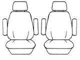 Custom Canvas Seat Covers Suits LDV G10 SV7A 4/2015-On 3 Rows