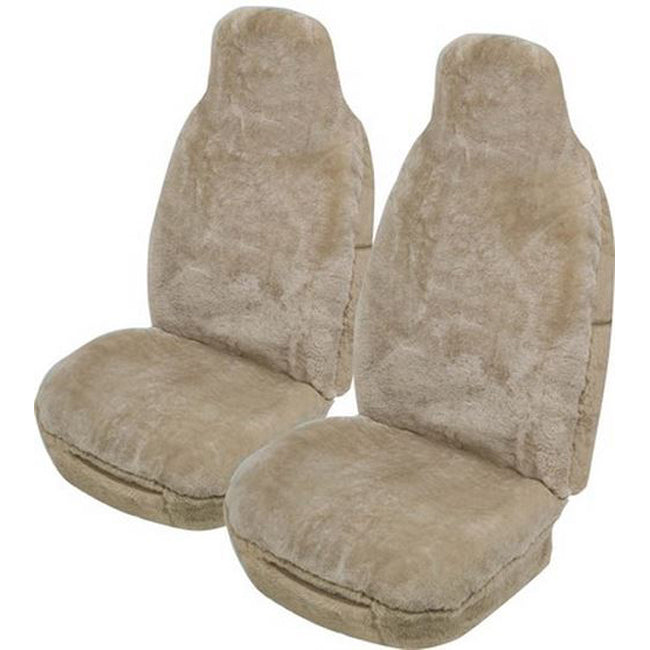 Rivergum 20mm Sheepskin Seat Covers 4 Years Warranty Pair Size 25 Deploy Safe