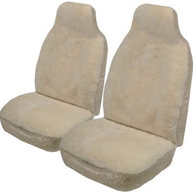 Rivergum 20mm Sheepskin Seat Covers 4 Years Warranty Pair Size 25 Deploy Safe