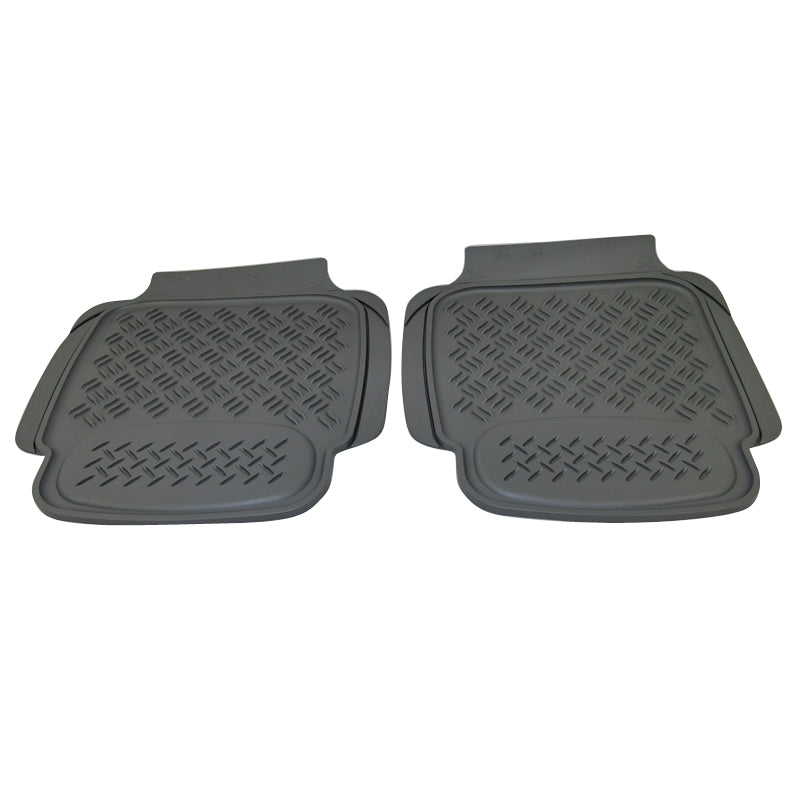 Sentry Rubber Floor Mats Rear - Grey Pair 4590025