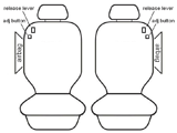 Seat Covers Suits Kia Rio UB MY14 S/Si/SLi 4 Door Hatch 7/2013-On Custom Made Esteem Velour 2 Rows