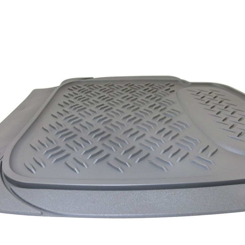 Sentry Rubber Floor Mats Rear - Grey Pair 4590025