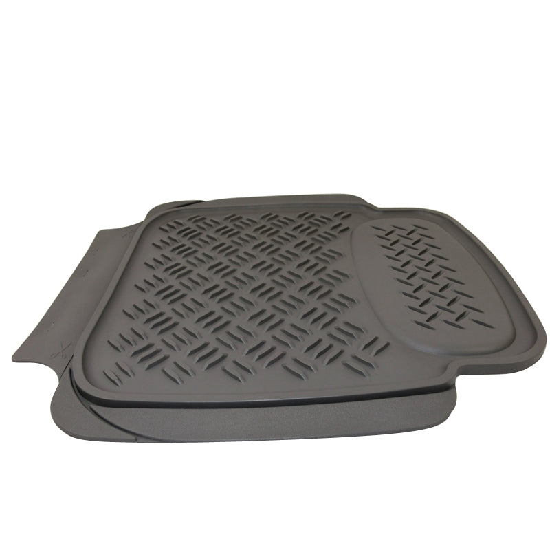 Sentry Rubber Floor Mats Rear - Grey Pair 4590025