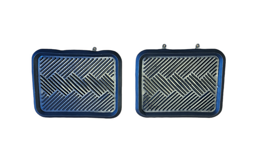 Rubber Floor Mats Town & Country 4WD Rear Black Pair FMJR01