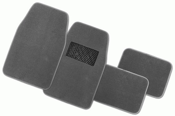 Sunland Manchester Floor Mats-Grey Set of 4