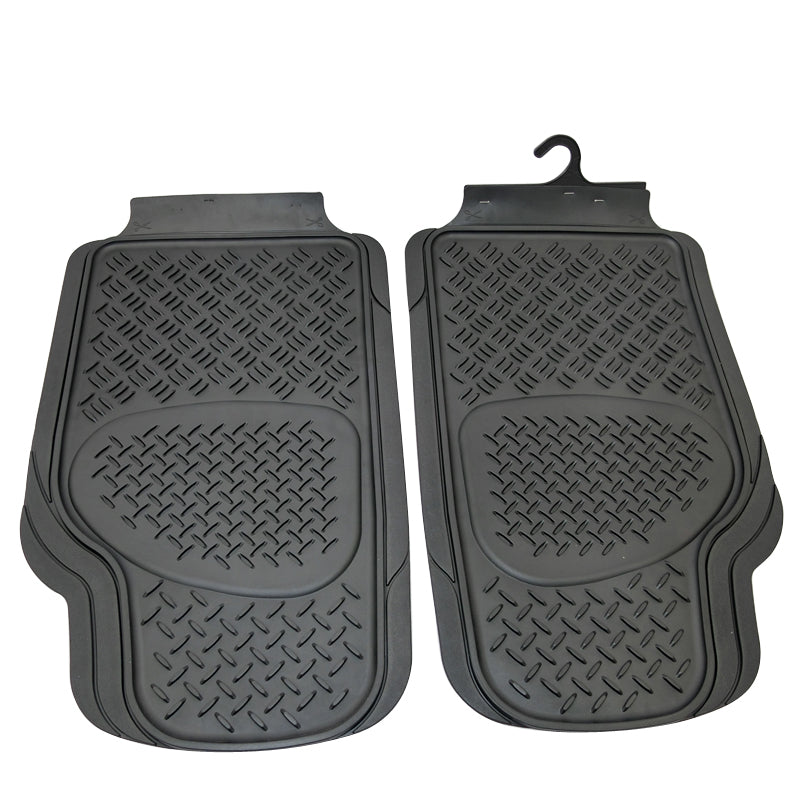 Sentry Rubber Floor Mats Front - Black Pair